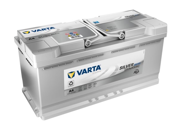 Akumulators VARTA Silver Dynamic xEV AGM A4 12V 105Ah 950A(EN) 394x175x190 0/1